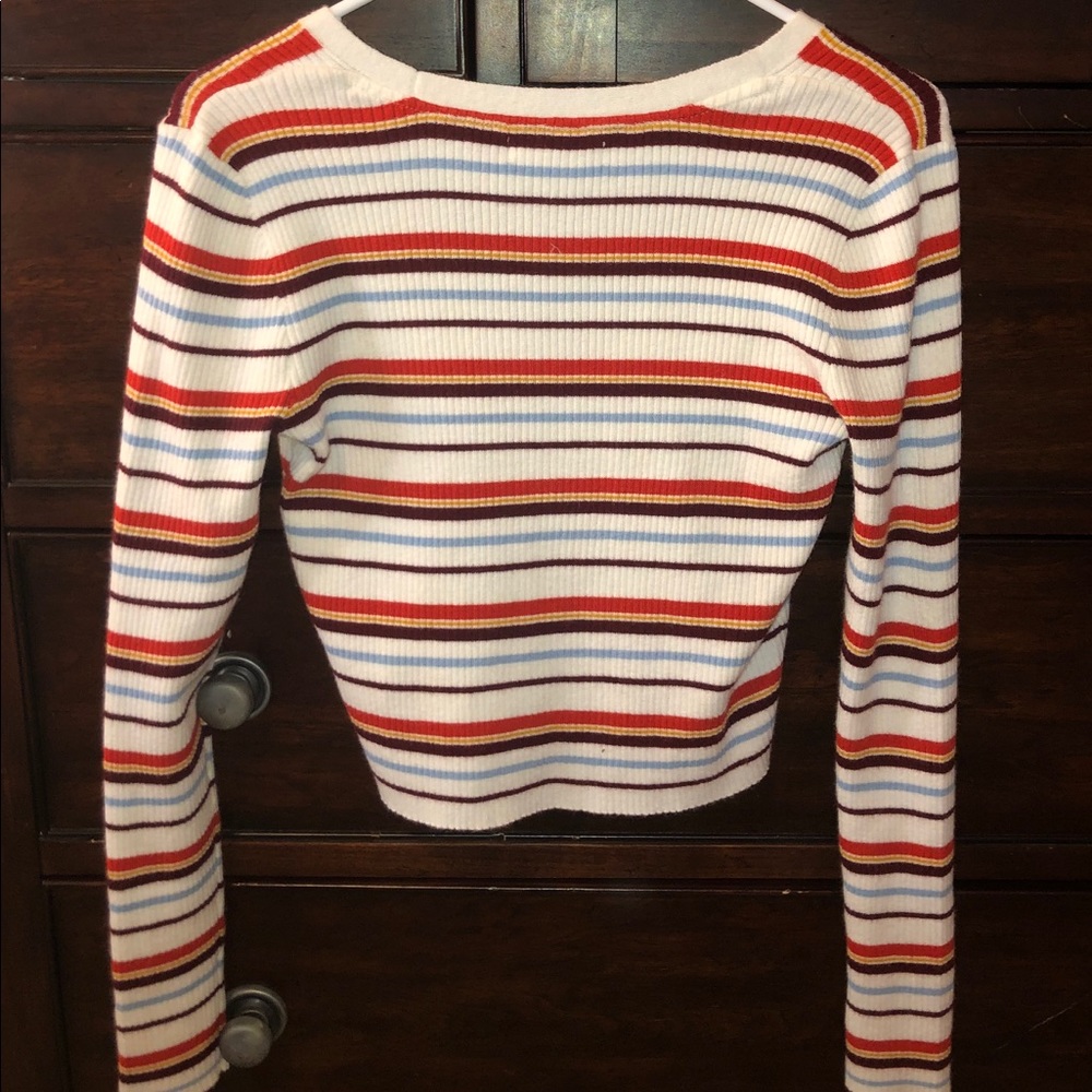 pac sun long sleeve strip shirt